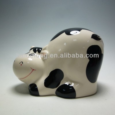 Lovely Cow Ceramic Piggy Bank/Money Pot /Money Box