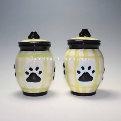 Ceramic Pet Food Container Dog Food Jar