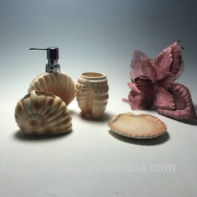 Beach Collection Ceramic Bathroom Accessory Set